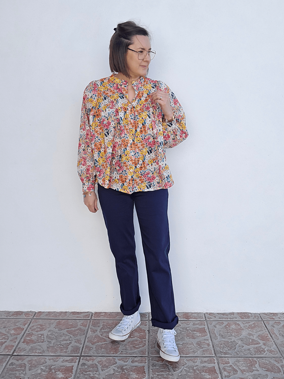 Jean femme straight marine