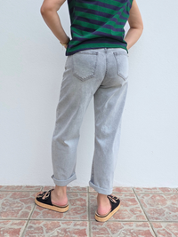 Jean gris femme mode 