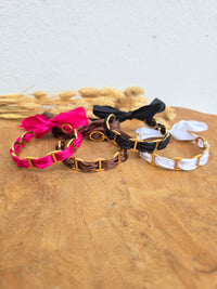 jonc maille marine ruban 