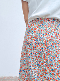 Jupe longue fleurie femme