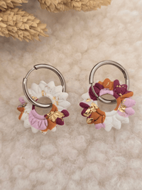 Pampilles tournesol boucles d’oreilles – Création artisanale française | Petit Trésor