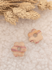 Pampilles fleurs grand modèle 2,5 cm – Boucles d’oreilles artisanales | Petit Trésor