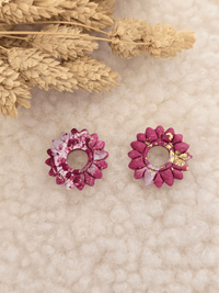 Pampilles tournesol boucles d’oreilles – Création artisanale française | Petit Trésor
