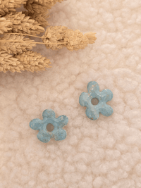 Pampilles ondulées boucles d’oreilles – Création artisanale française | Petit Trésor
