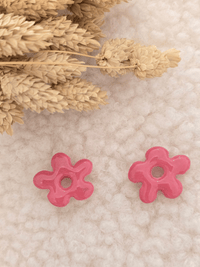 Pampilles ondulées boucles d’oreilles – Création artisanale française | Petit Trésor