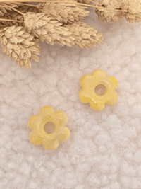 Pampilles fleurs grand modèle 2,5 cm – Boucles d’oreilles artisanales | Petit Trésor
