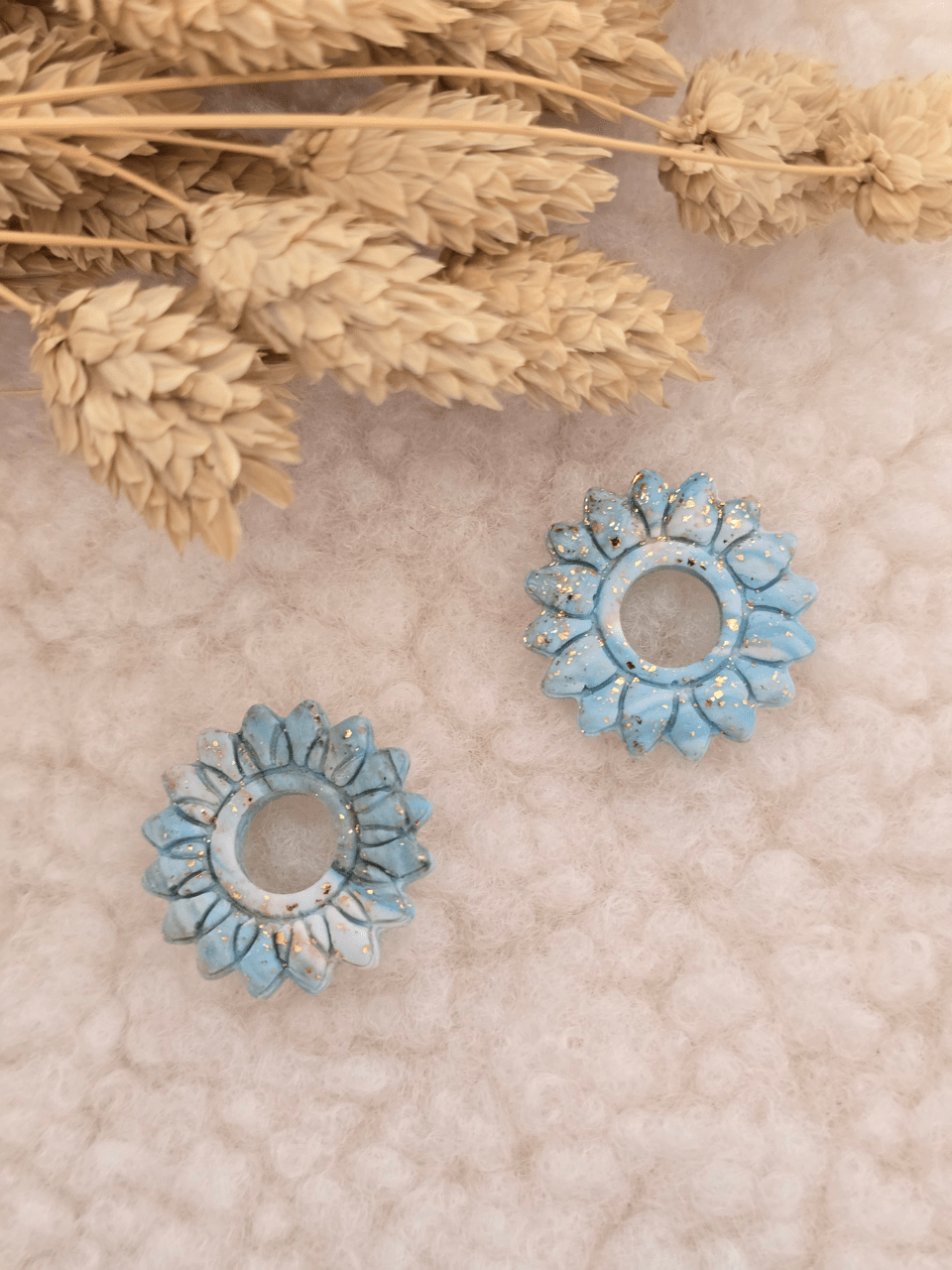 Pampilles tournesol boucles d’oreilles – Création artisanale française | Petit Trésor