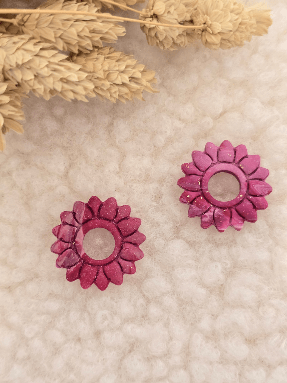 Pampilles tournesol boucles d’oreilles – Création artisanale française | Petit Trésor