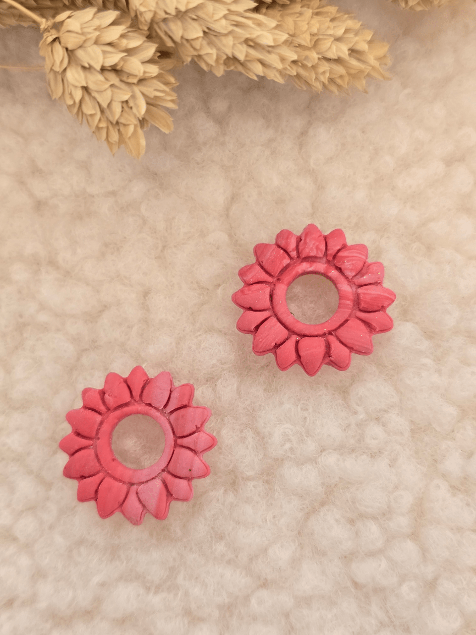 Pampilles tournesol boucles d’oreilles – Création artisanale française | Petit Trésor