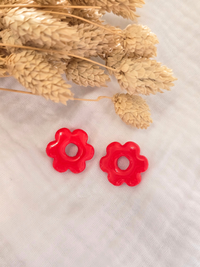 Pampilles fleurs grand modèle 2,5 cm – Boucles d’oreilles artisanales | Petit Trésor