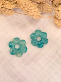 Pampilles fleurs grand modèle 2,5 cm – Boucles d’oreilles artisanales | Petit Trésor