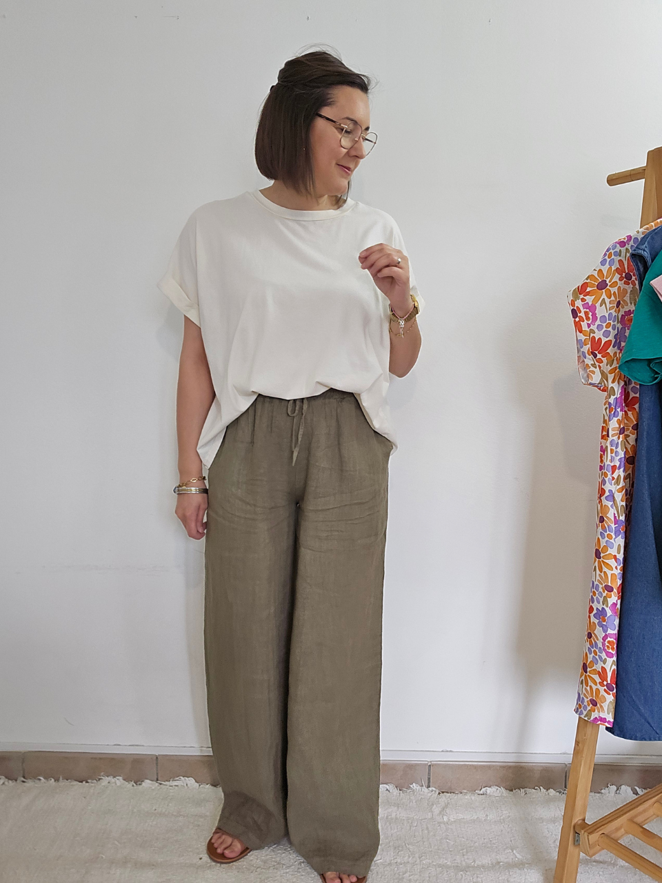 Pantalon en lin fluide & naturel - Plusieurs coloris