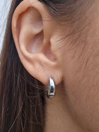 boucles oreilles argenté 