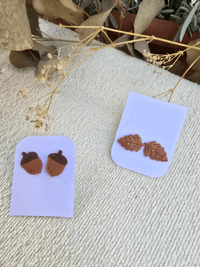 Puces d’oreilles automne – Noisette ou Feuille