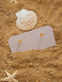 Puces d'oreilles dorées – étoile de mer ou cœur – Petit Trésor