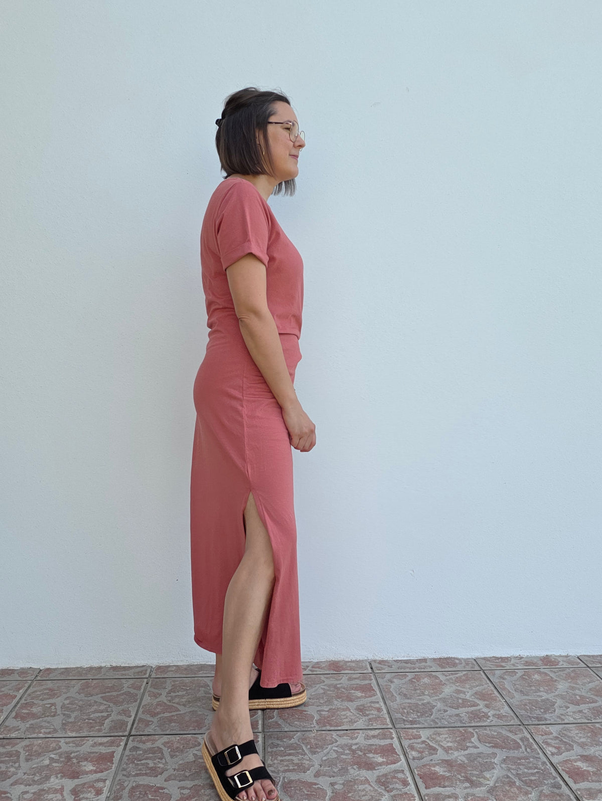 Robe longue nœud sur le côté – Inspiration Sézane - Plusieurs coloris