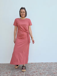Robe longue nœud sur le côté – Inspiration Sézane - Plusieurs coloris