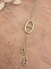 sautoir maille marine  