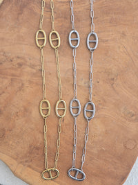 sautoir maille marine 