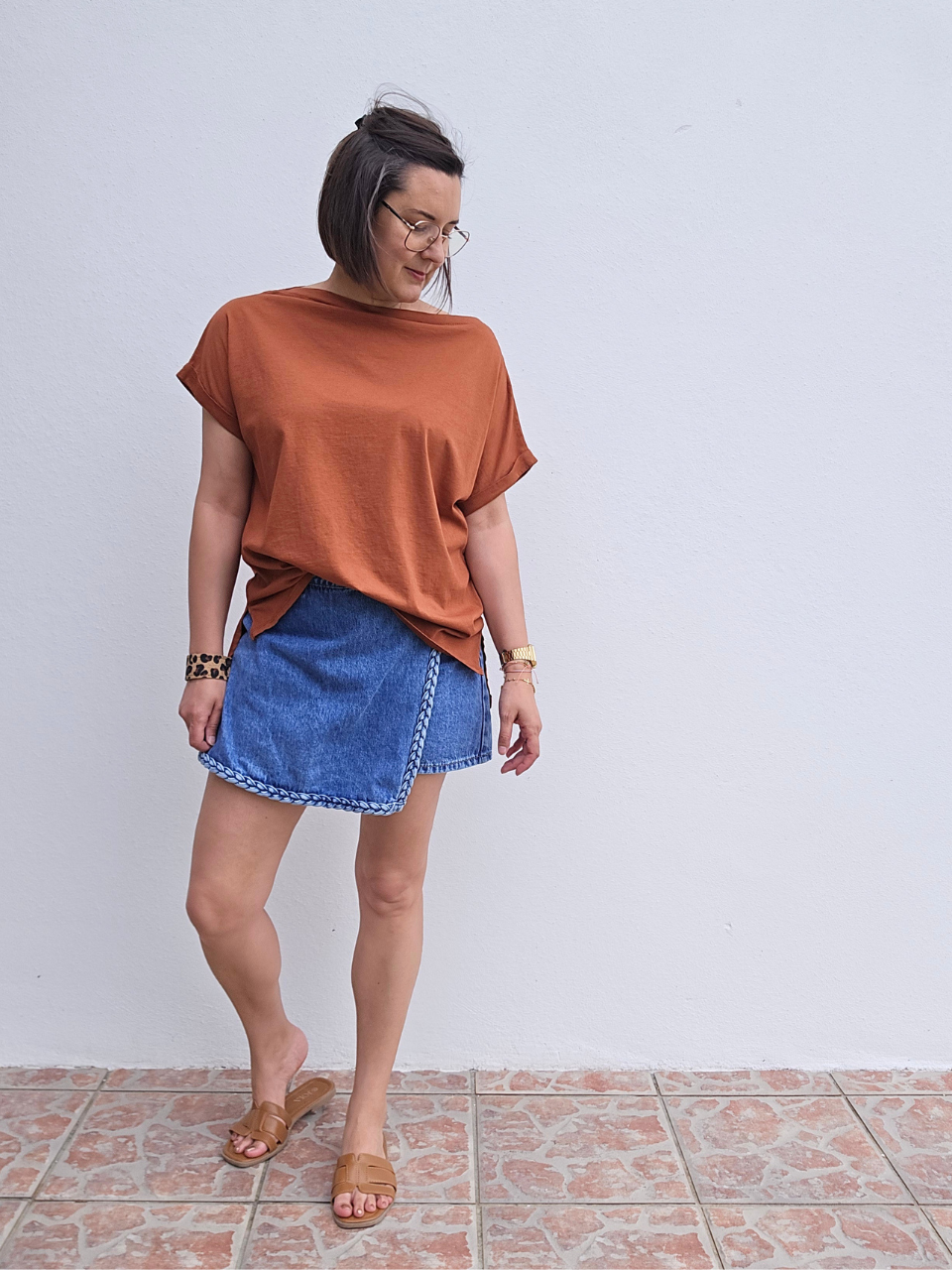 Tee-shirt col bateau en coton – Différents coloris