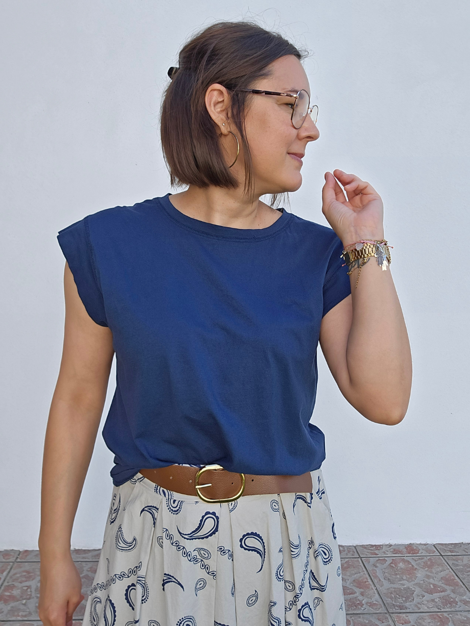 T-shirt coton manches fluides – Différent coloris