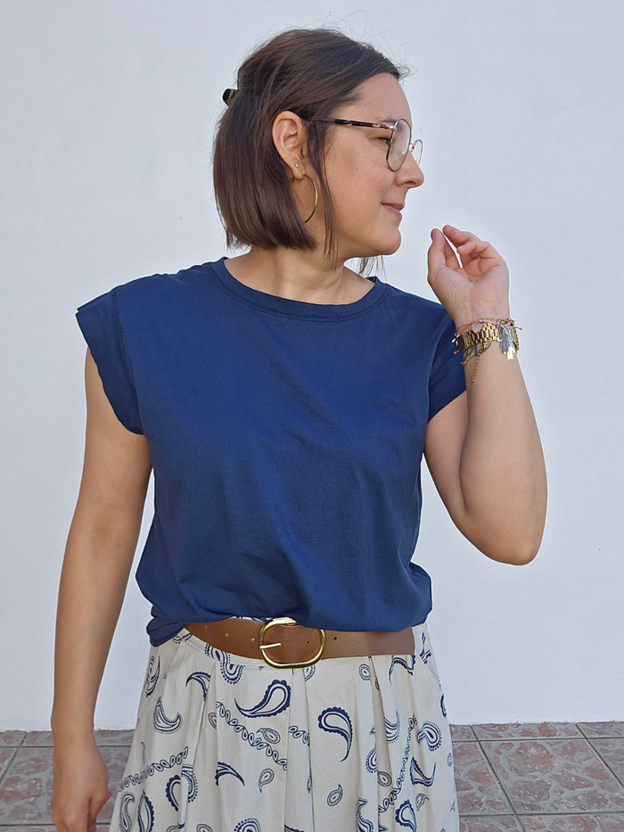 T-shirt coton manches fluides – Différent coloris