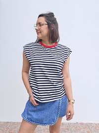 Tee-shirt été femme rayé