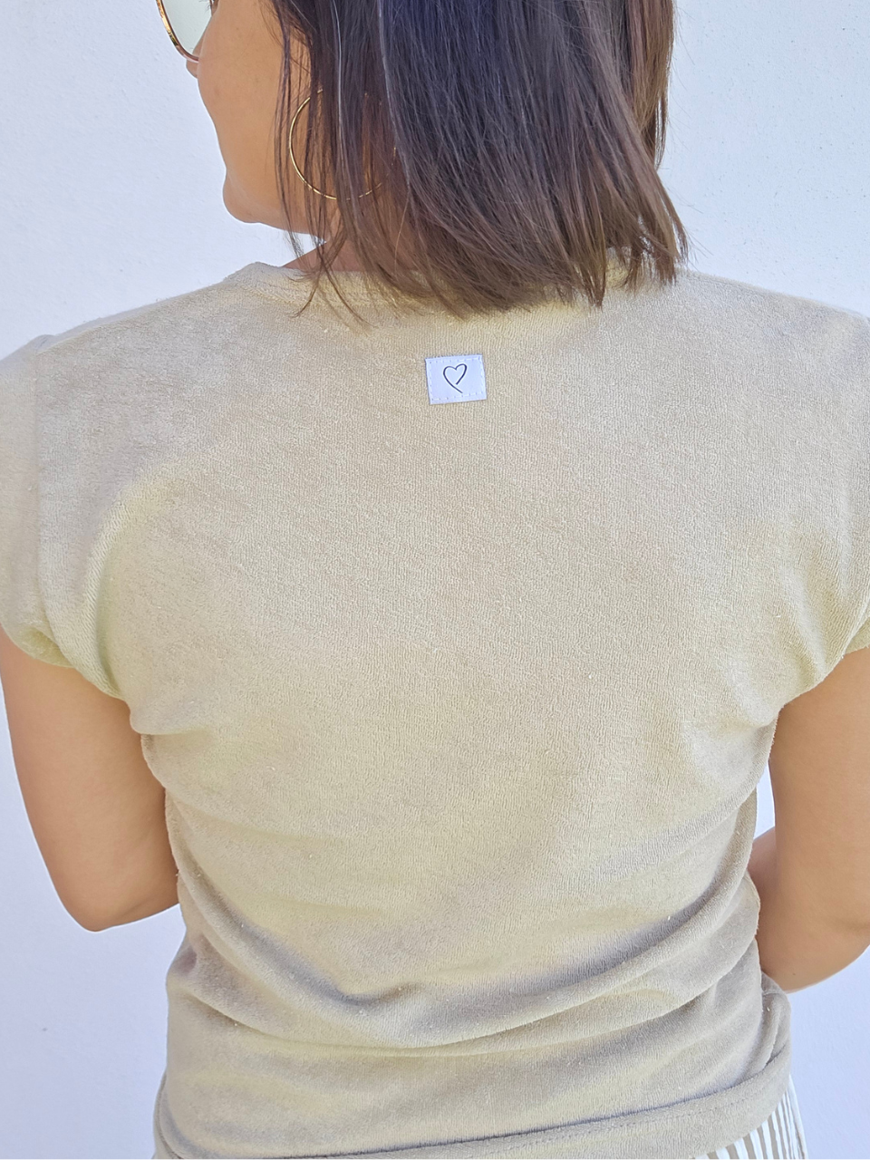 Tee-shirt éponge beige – Love By MD