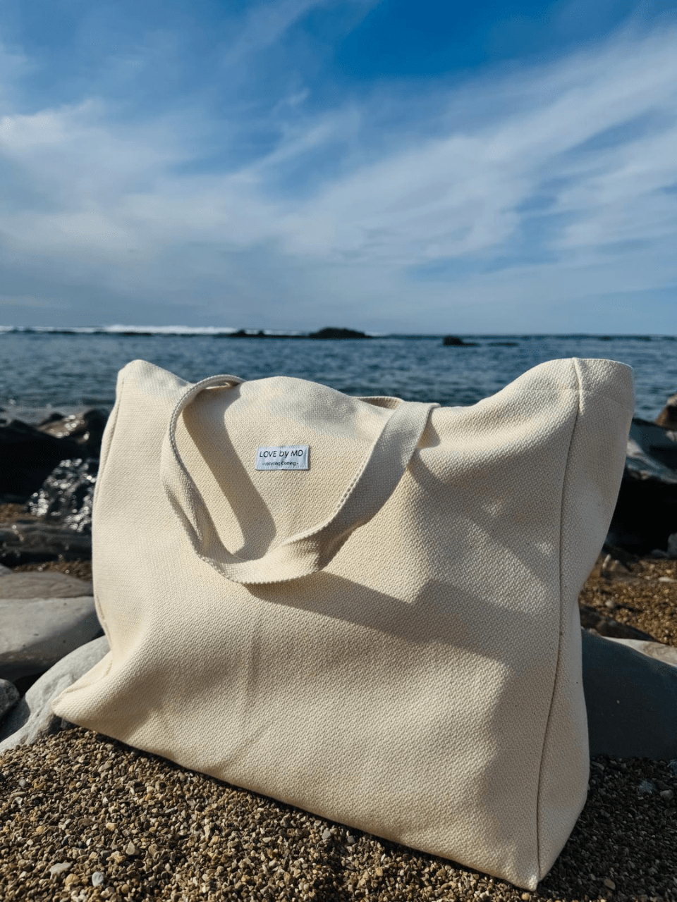Tote bag femme toile résistante – Love by MD