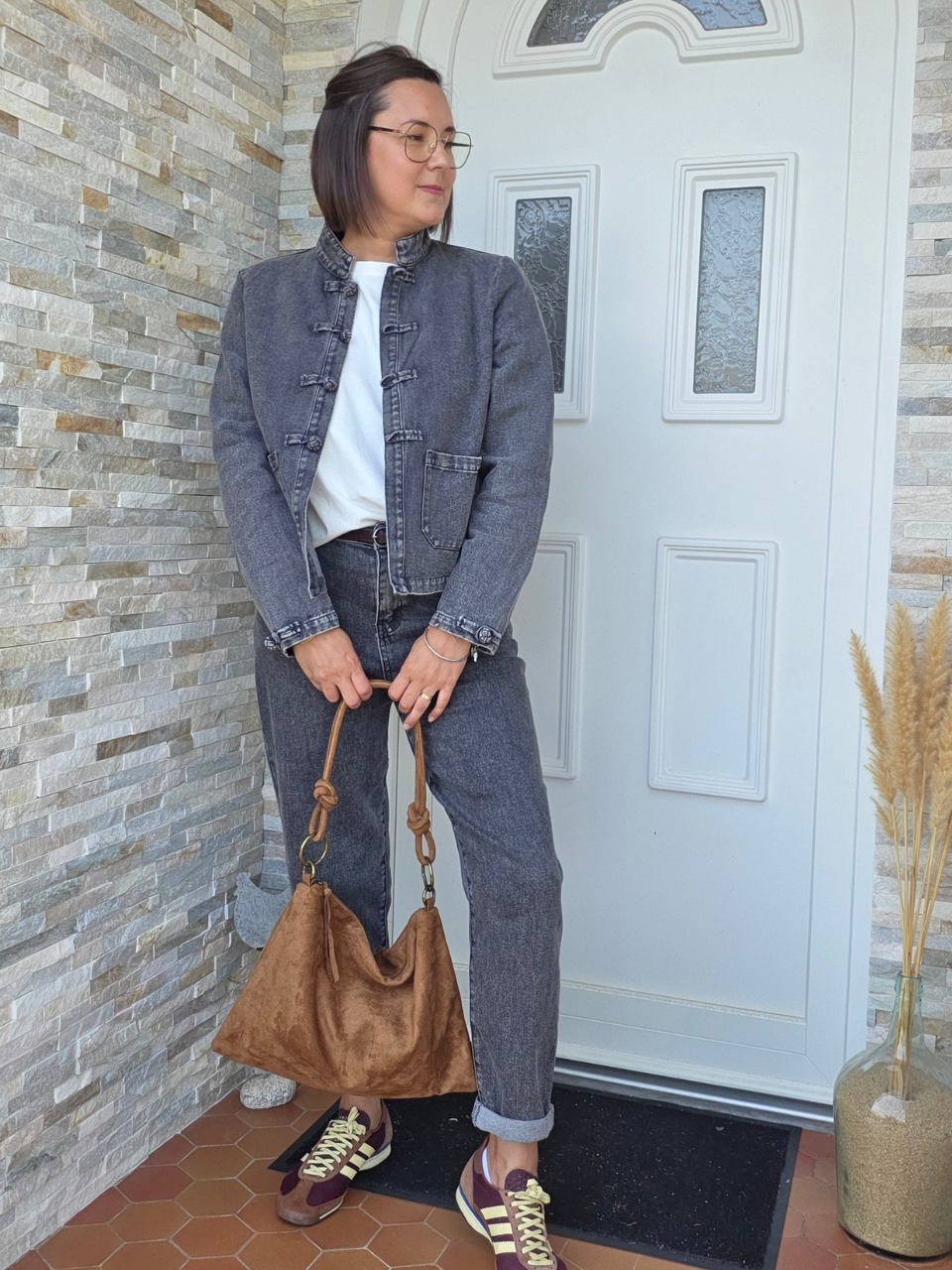 Look veste jean gris 